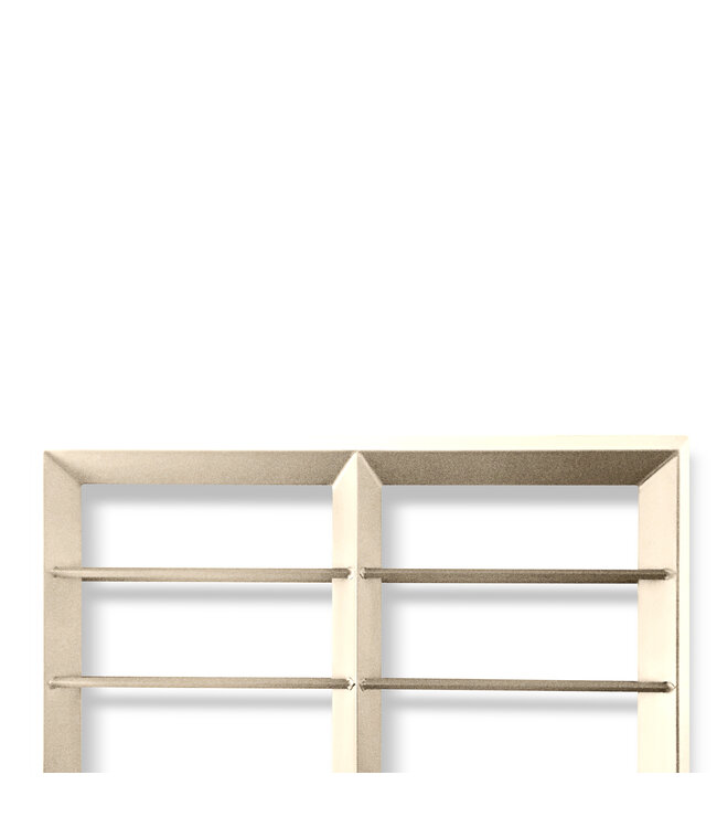 Wijndisplay Compacto 10 fles 905 x 100 x 920 mm (bxdxh) wandmontage champagne - KeKxclusive