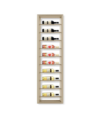 Wijndisplay Medio 10 fles 485 x 100 x 1670 mm (bxdxh) wandmontage champagne - KeKxclusive