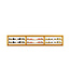 Wijndisplay Verti 12 fles 2590 x 100 x 486 mm (bxdxh) wandmontage goud - KeKxclusive