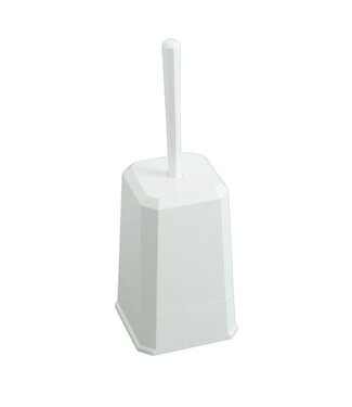 Toiletborstel met houder 133 x 135 x 410 mm (bxdxh) wit - Kunststof