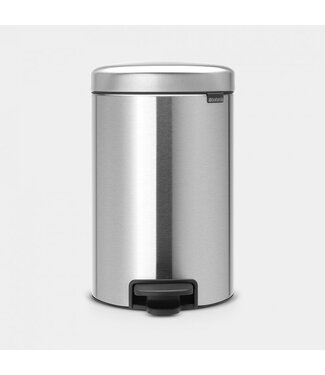 Brabantia Pedaalemmer 12 ltr Matt Steel Fingerprint Proof NewIcon - Brabantia