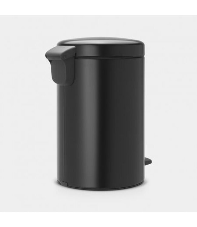 Pedaalemmer 12 ltr Matt Black NewIcon - Brabantia