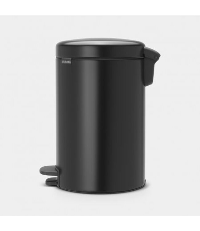 Pedaalemmer 12 ltr Matt Black NewIcon - Brabantia