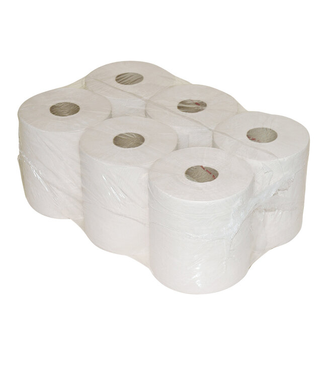 Poetspapier MIDI recycled naturel 190 mm x 300 mtr | prijs & verp per 6 stuks