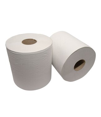 Sans Marque Poetsrol MIDI recycled naturel 300Mx19 cm | prijs & verp per 6 stuk