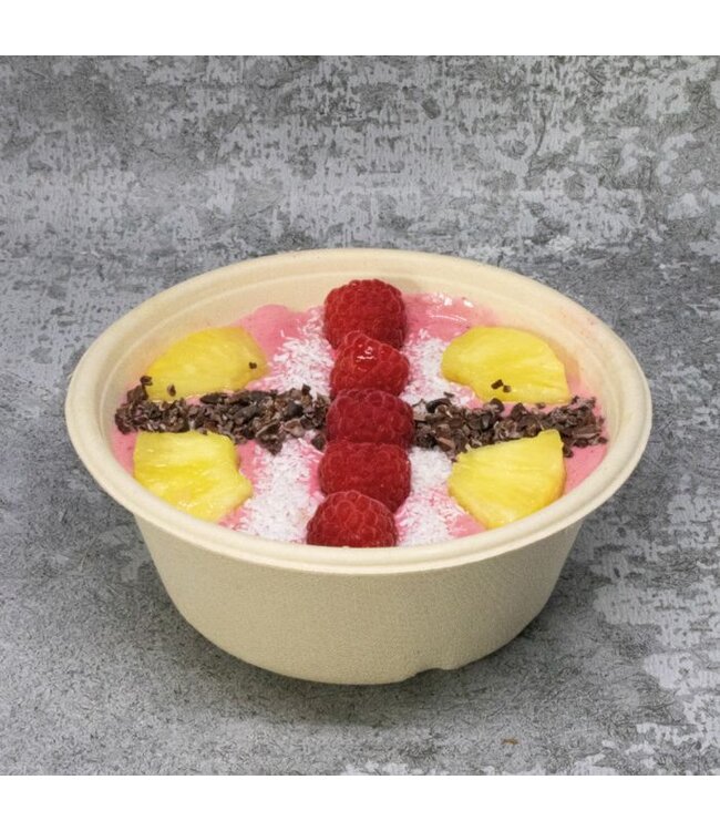 Bowl disp bagasse 60 cl Ø 151 x (h) 60 mm bruin | prijs & verp per 300 stuks