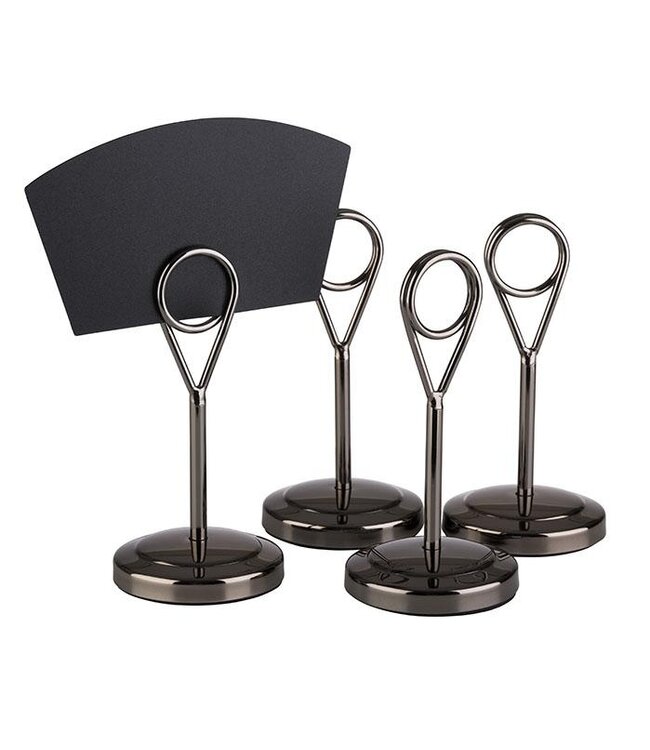 Kaarthouder 50 x 50 x (h)105 mm incl. 20 PC etiketteringskaarten roestvrijstaal - APS