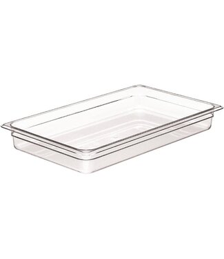 Cambro Gastronormbak kunststof PC 1/1-065 mm diep transparant hittebestendig -40/+99 °C Camwear 12CW - Cambro