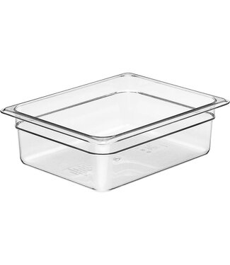 Cambro Gastronormbak kunststof PC 1/2-100 mm diep transparant hittebestendig -40/+99 °C Camwear 24CW - Cambro