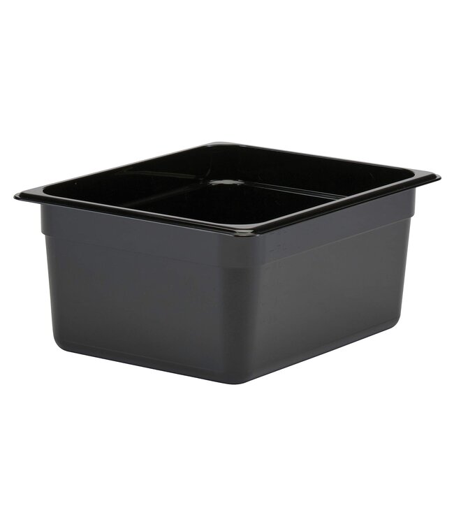 Gastronormbak kunststof PC 1/2-150 mm diep zwart hittebestendig -40/+99 °C Camwear 26CW - Cambro