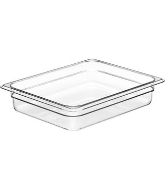 Cambro Gastronormbak kunststof PC 1/2-065 mm diep transparant hittebestendig -40/+99 °C Camwear 22CW - Cambro