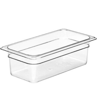 Cambro Gastronormbak kunststof PC 1/3-100 mm diep transparant hittebestendig -40/+99 °C Camwear 34CW - Cambro