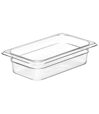 Cambro Gastronormbak kunststof PC 1/4-065 mm diep transparant hittebestendig -40/+99 °C Camwear 42CW - Cambro