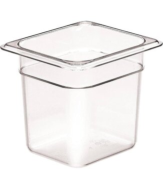 Cambro Gastronormbak kunststof PC 1/6-150 mm diep transparant hittebestendig -40/+99 °C Camwear 66CW - Cambro