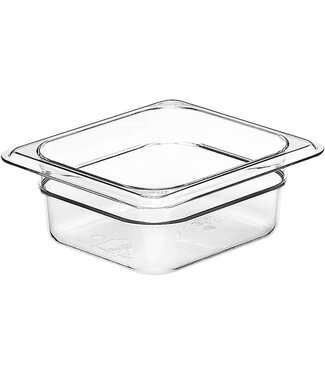 Cambro Gastronormbak kunststof PC 1/6-065 mm diep transparant hittebestendig -40/+99 °C Camwear 62CW - Cambro