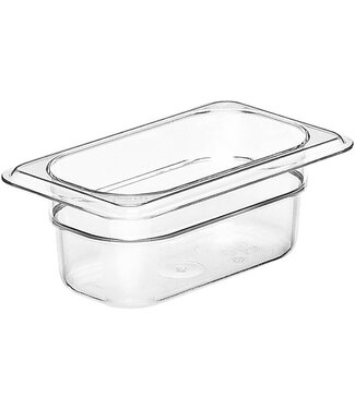 Cambro Gastronormbak kunststof PC 1/9-065 mm diep transparant hittebestendig -40/+99 °C Camwear 92CW - Cambro