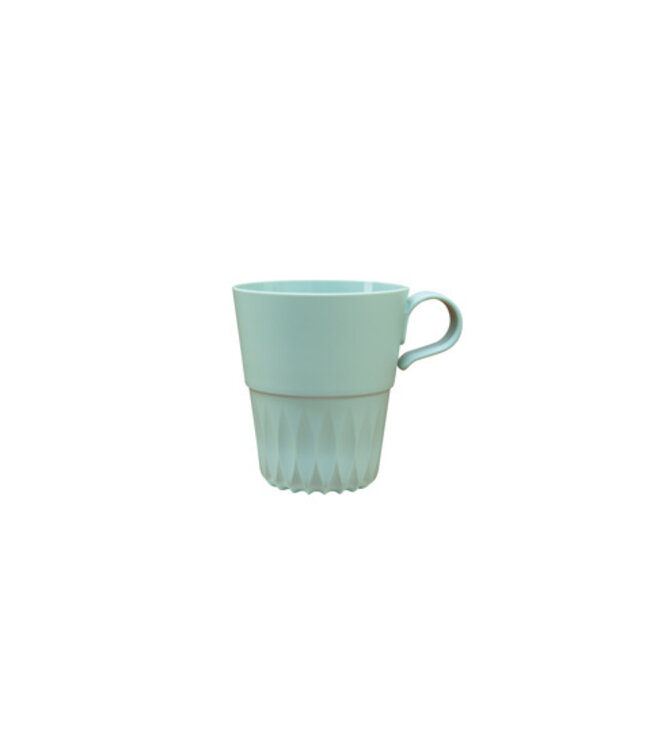 Mok 18 cl kunststof Ø76 x (h)88 mm groen Officup | prijs & verp per 200 stuks