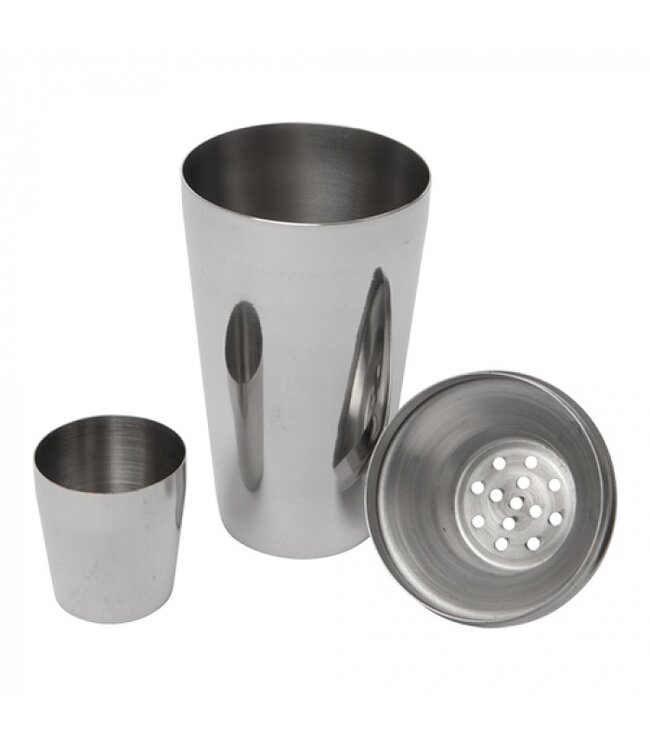 Cocktailshaker - Cobbler shaker 50 cl 3-dlg - Roestvrijstaal