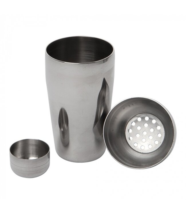 Cocktailshaker - Cobbler shaker 35 cl 3-dlg - Roestvrijstaal