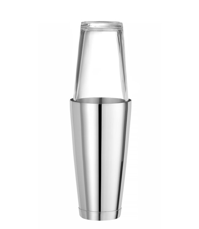 Cocktailshaker - Boston shaker 80 cl 1-dlg  zonder glas roestvrijstaal - BarUp