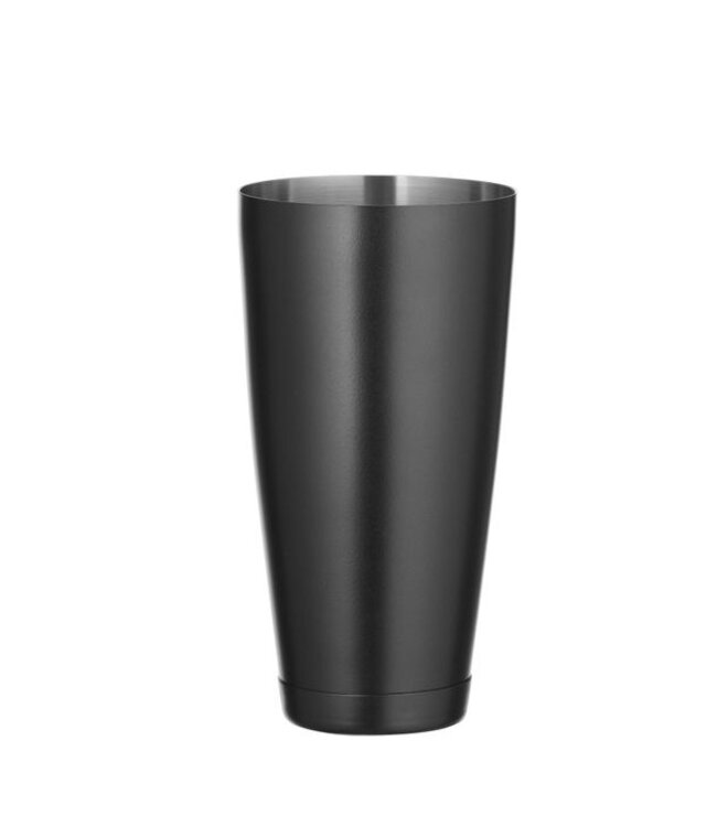 Cocktailshaker - Boston shaker 80 cl 1-dlg zwart zonder glas roestvrijstaal - BarUp