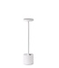 Tafellamp wit Delft 8 x 35 cm usb-c oplaadbaar