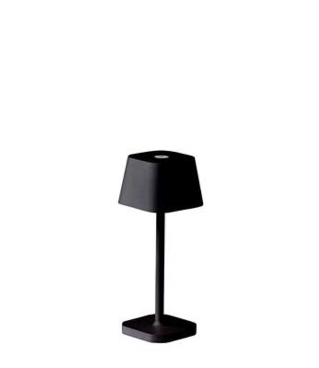 Tafellamp zwart Dubai 100 x 300 mm usc-c oplaadbaar