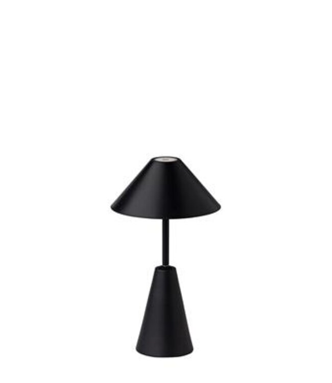 Tafellamp zwart Malmö 150 x 280 mm usc-c oplaadbaar