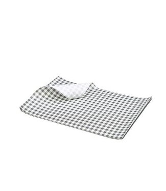 Sans Marque Vetvrij papier zwart geblokt 250 x 200 mm | prijs & verp per 500 stuks