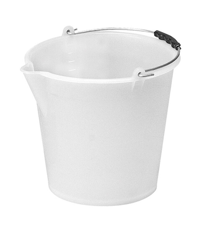 Emmer met schenktuit 17 ltr wit 340 x 310 mm - Kunststof