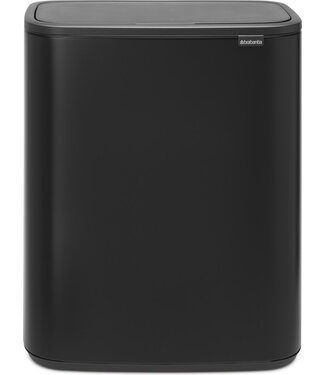 Brabantia Prullenbak 60 ltr Matt Black Bo Touch Bin - Brabantia