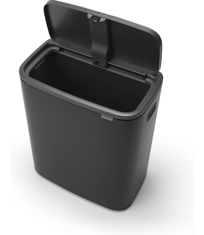 Prullenbak 60 ltr Matt Black Bo Touch Bin - Brabantia