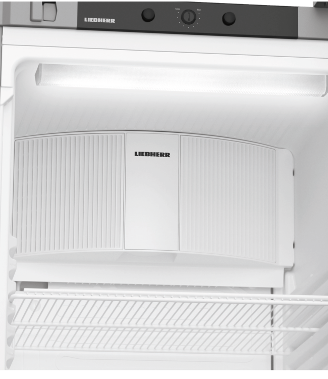 Koelkast 377/286 ltr (br/netto inh.) 597x654x1884 mm (bxdxh) +1°C tot +15°C RVS MRFvc 4001 Performance - Liebherr