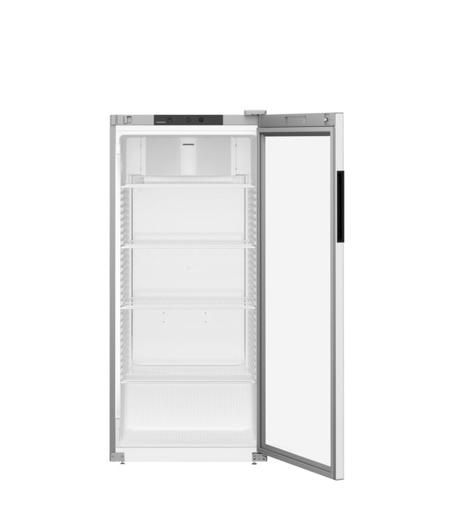 Koelkast 569/432 ltr (br/netto inh.) 747x769x1684 mm (bxdxh) +1°C tot +15°C RVS met glasdeur MRFvd 5511 Performance - Liebherr