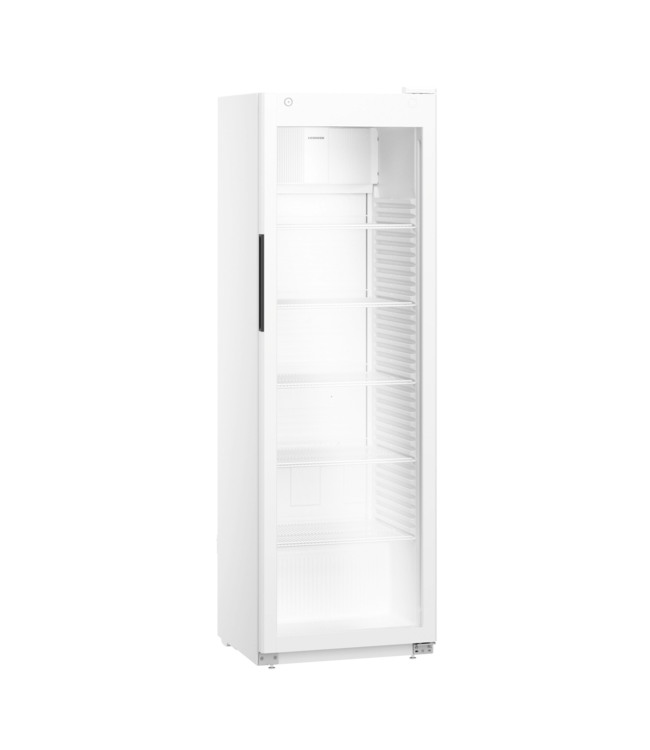 Koelkast 400/286 ltr (br/netto inh.) 597x654x1884 mm (bxdxh) +2°C tot +9°C WIT met glasdeur MRFvc 4011 Performance - Liebherr