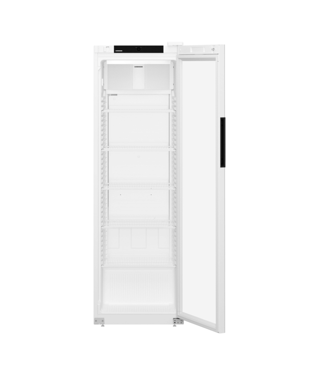Koelkast 400/286 ltr (br/netto inh.) 597x654x1884 mm (bxdxh) +2°C tot +9°C WIT met glasdeur MRFvc 4011 Performance - Liebherr