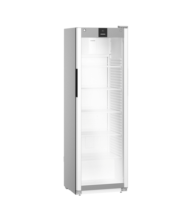 Koelkast 400/286 ltr (br/netto inh.) 597x654x1884 mm (bxdxh) +1°C tot +15°C GRIJS met glasdeur MRFvd 4011 Performance - Liebherr