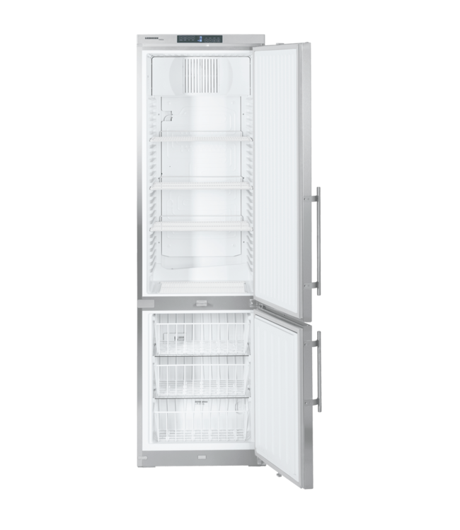 Koel/Vriescombinatie 597x665x2003 mm (bxdxh) K: -1°C tot +15°C / V: -14°C tot -28°C RVS GCv 4060 ProfiLine - Liebherr