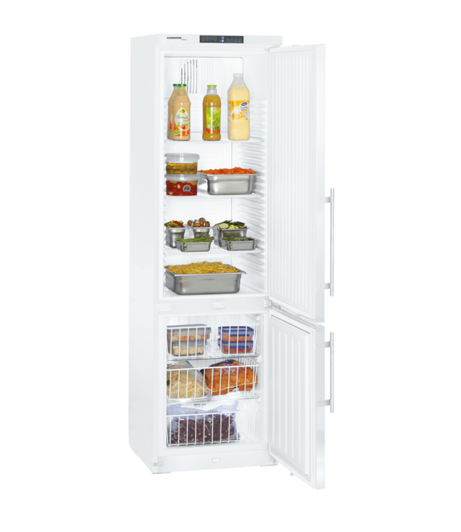 Koel/Vriescombinatie 597x665x2003 mm (bxdxh) K: -1°C tot +15°C / V: -14°C tot -28°C WIT GCv 4010 ProfiLine - Liebherr