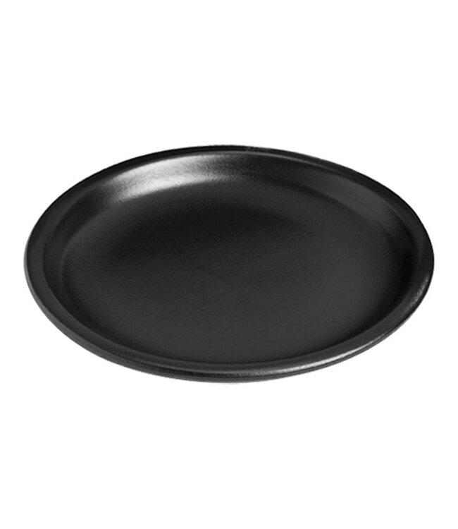 Bord plat zwart  Ø250 mm aardewerk - Regas