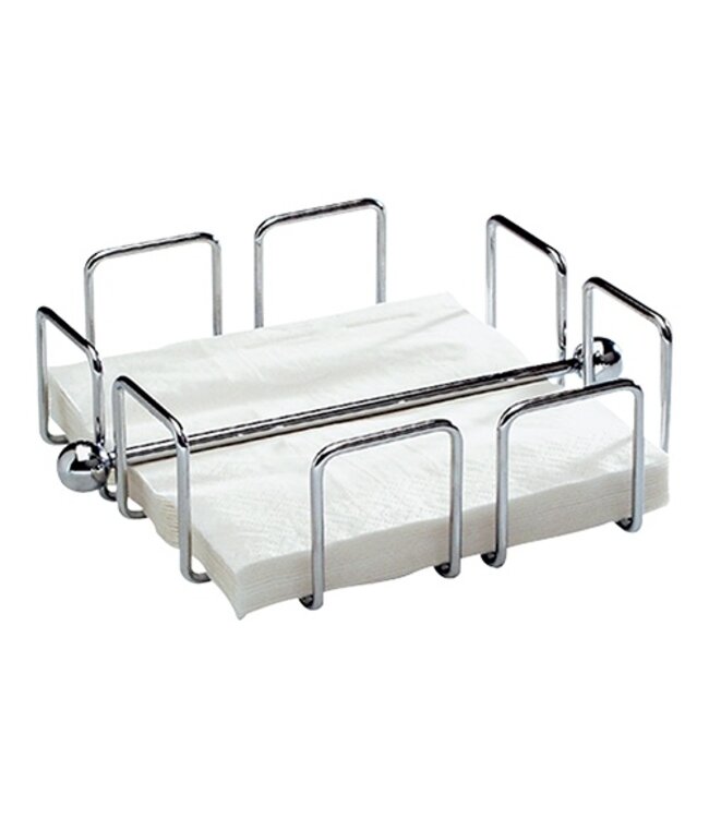 Servet standaard 140 x 140 x (h)70 mm - Verchroomd