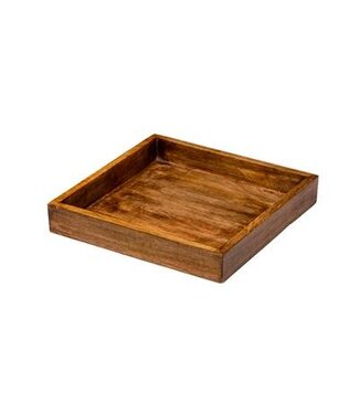 Sans Marque Serveerschaal 300 x 300 x 50 mm - Hout