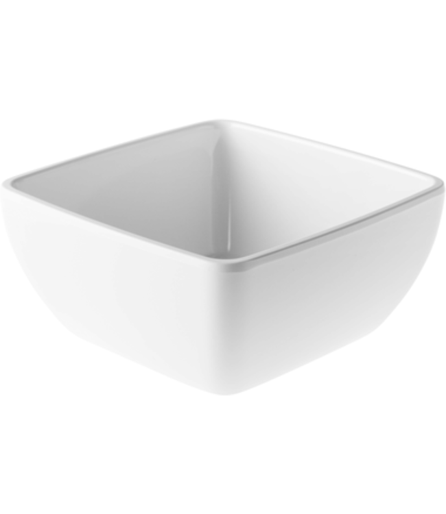 Schaal 125 x 125 mm 40 cl wit melamine - Truyts | prijs & verp per 6 stuks