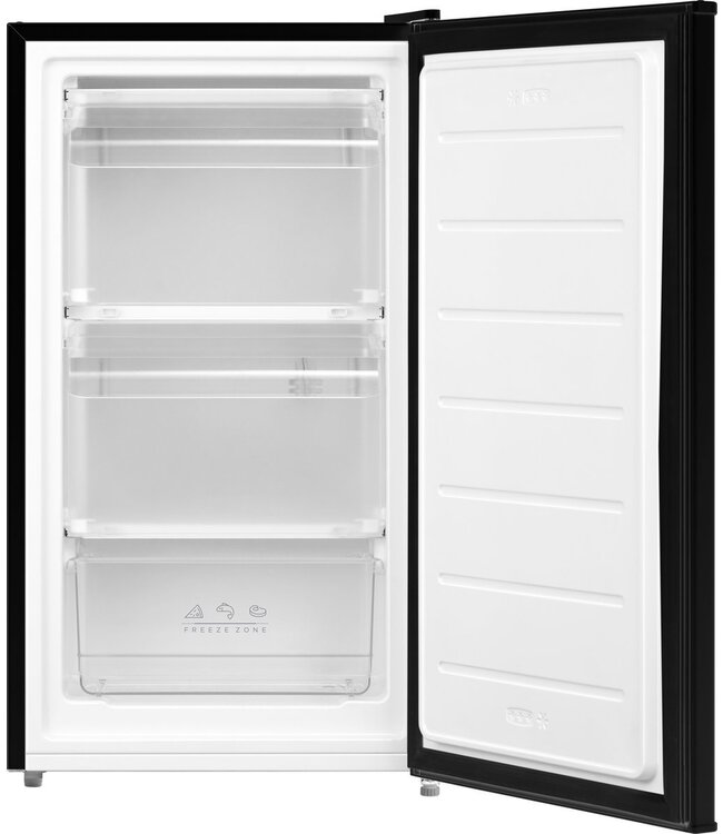 Vrieskast 60 ltr (netto inh.) 472 x 446 x 845 mm (bxdxh) zwart TF600B - WLA