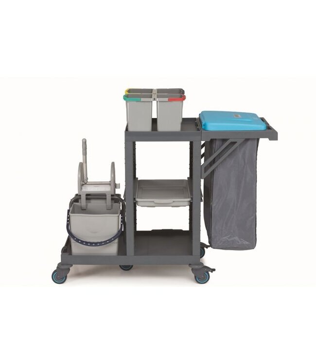 Schoonmaakwagen Procart 311 1380 x 620 x 1260 mm (bxdxh) - Combisteel