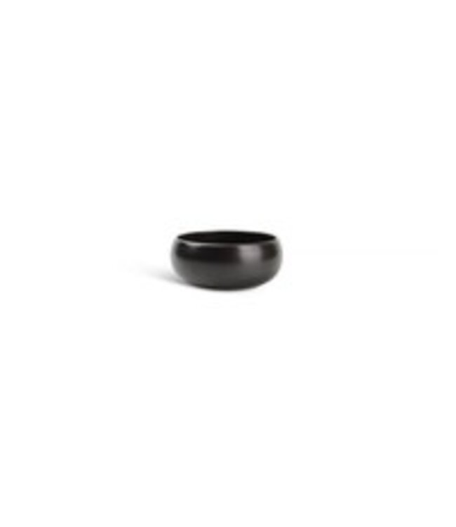 Kom 14x(h)6,5 cm bolvormig Black Ceres - F2D | prijs & verp per 6 stuks