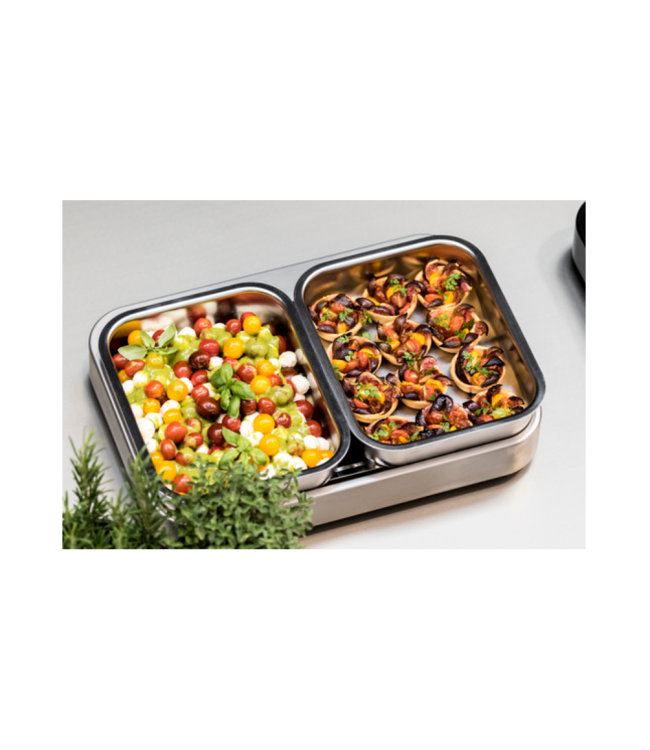 Warmhoudplaat K-POT® 1/1 CK 2200 2Z zwart - Rieber