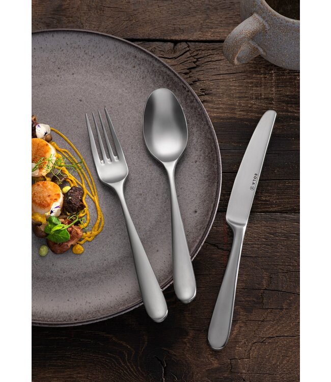 Slalepel 210 mm rvs 18/10 Nordica Mat - Sola | prijs & verp per 6 stuks