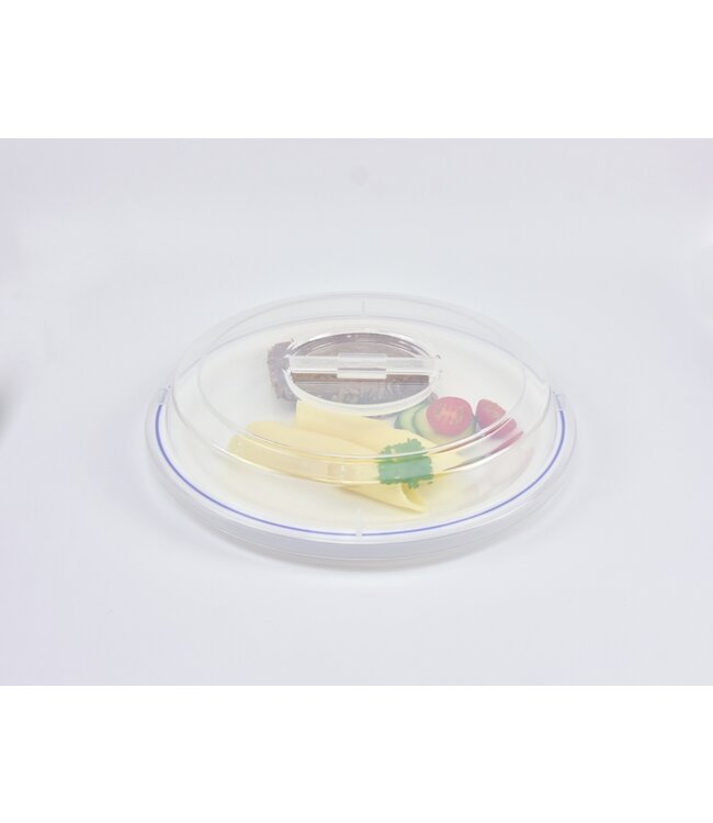 Bordendeksel 267 x 40 mm tot 90°C  PP kunststof transparant | prijs & verp per 25 stuks
