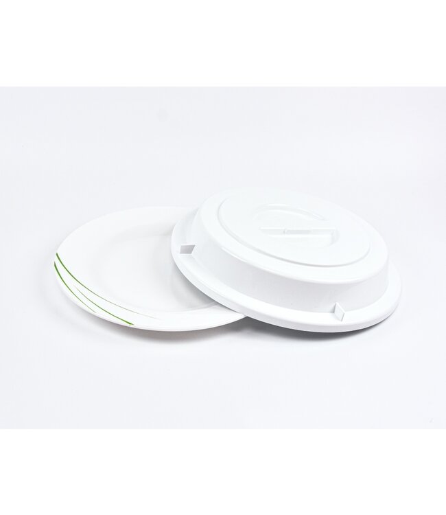 Bordendeksel 250 x 44 mm tot 90°C  PP kunststof wit | prijs & verp per 25 stuks